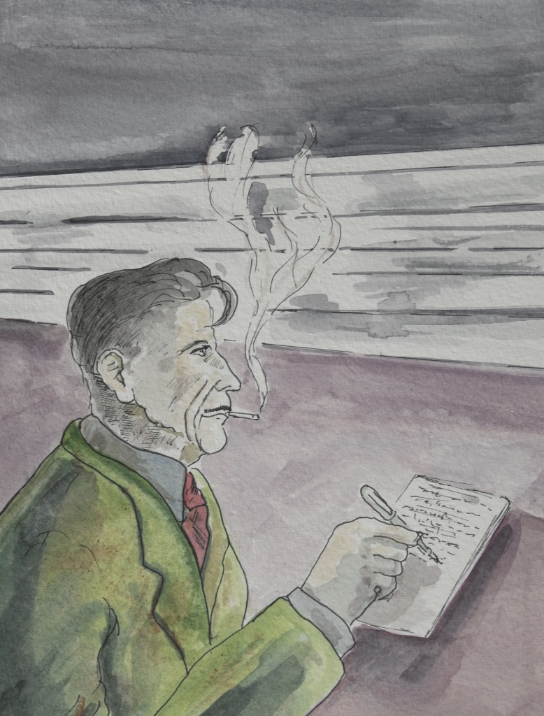 George Orwell at the cinema Two by David Atkinson